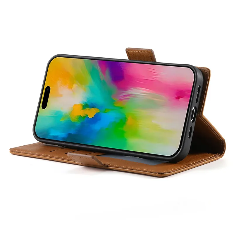 Leather Wallet Flip Phone Case - Luxury Protective Cover