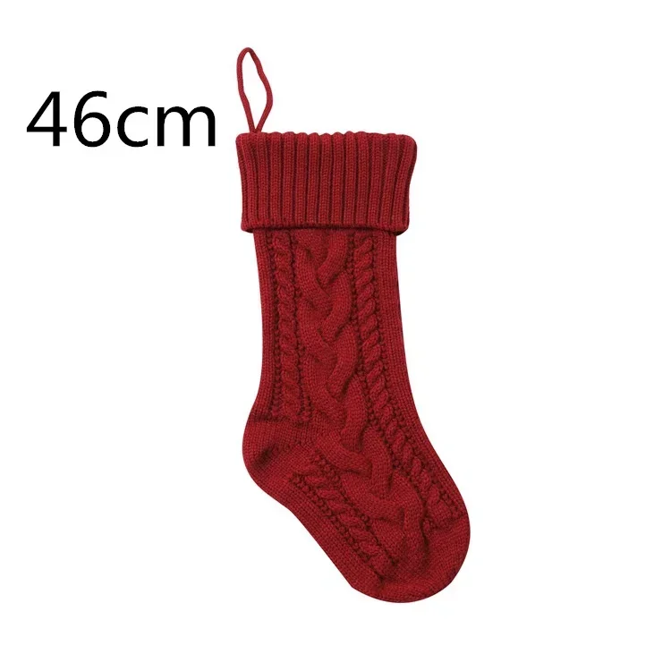thumbnail image 1 of Bolsa de regalo navideña de gran capacidad de 18"/46 cm, calcetines decorativos, medias navideñas, adornos colgantes para árbol de Navidad, decoraciones navideñas, 1 of 5