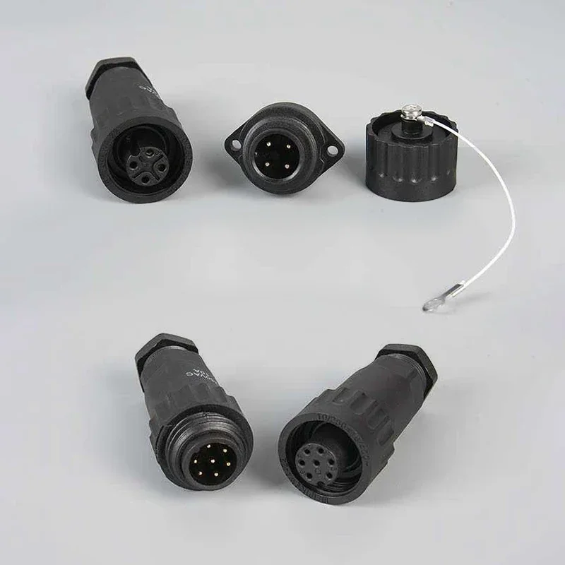 방수 WA22 커넥터 곡선 IP67 TE ZE TL TK G1 G2 금도금 4Pin 나사 배선 7 핀 솔더 항공 플러그 소켓