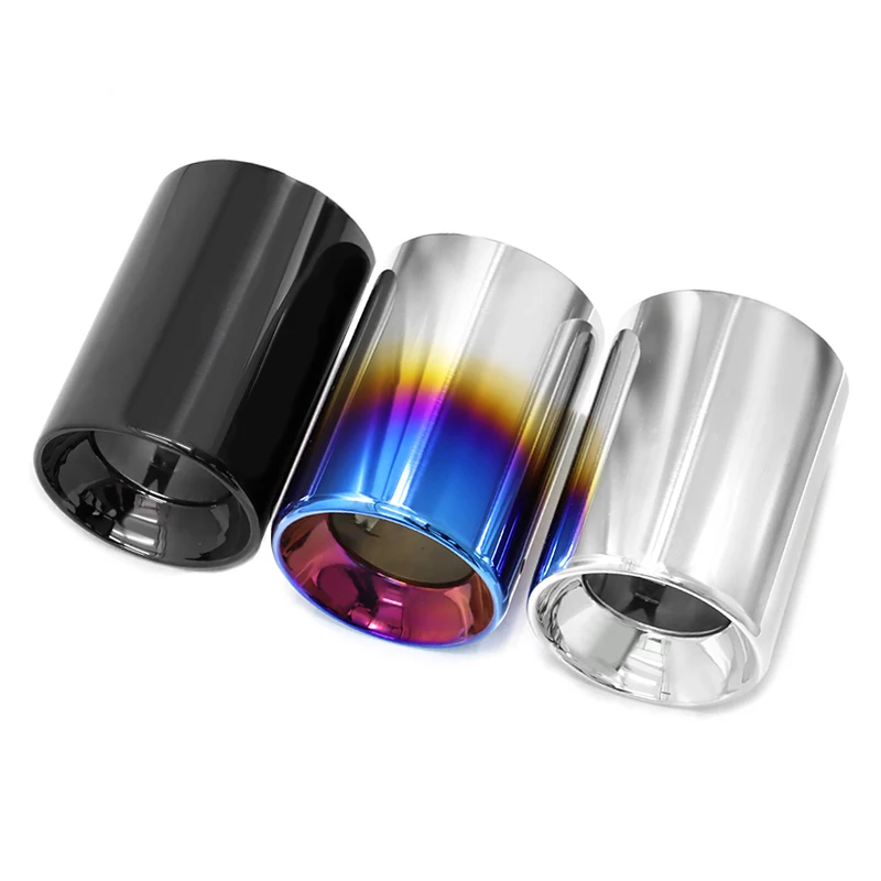 2pcslot Exhaust Tip for BMW X1 F48 304 Stainless Steel Car Exhaust Pipe Outlet Decoration Silencer Trims, exhaust muffler tip,exhaust pipe muffler,exhaust trim pipe,car exhaust pipe bracket,exhaust pipe hanger,exhaust rubber bracket