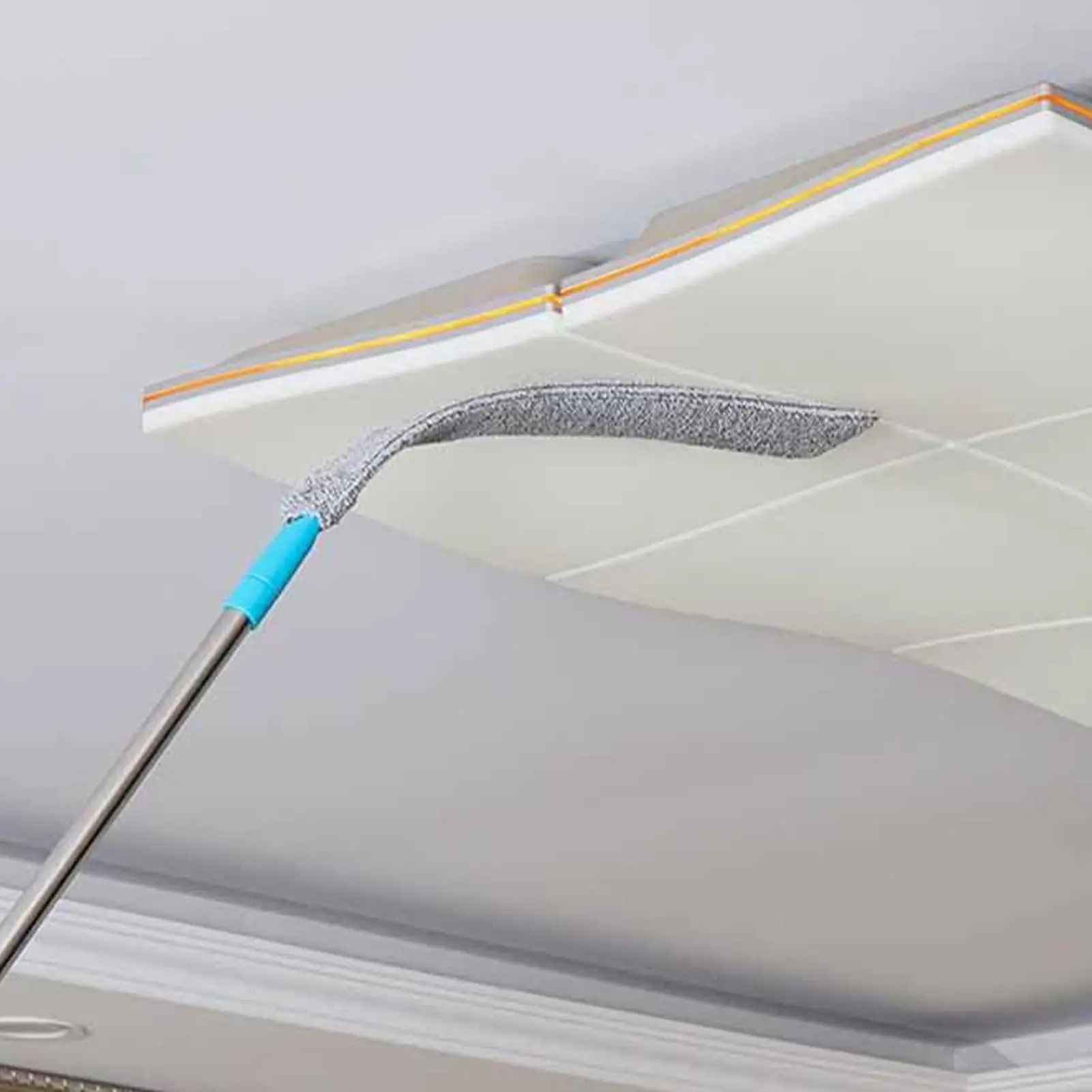 Under Furniture Duster Retractable Long Handle Microfiber Duster Under Appliance Cleaning Tool for Home Apartment Office Floor