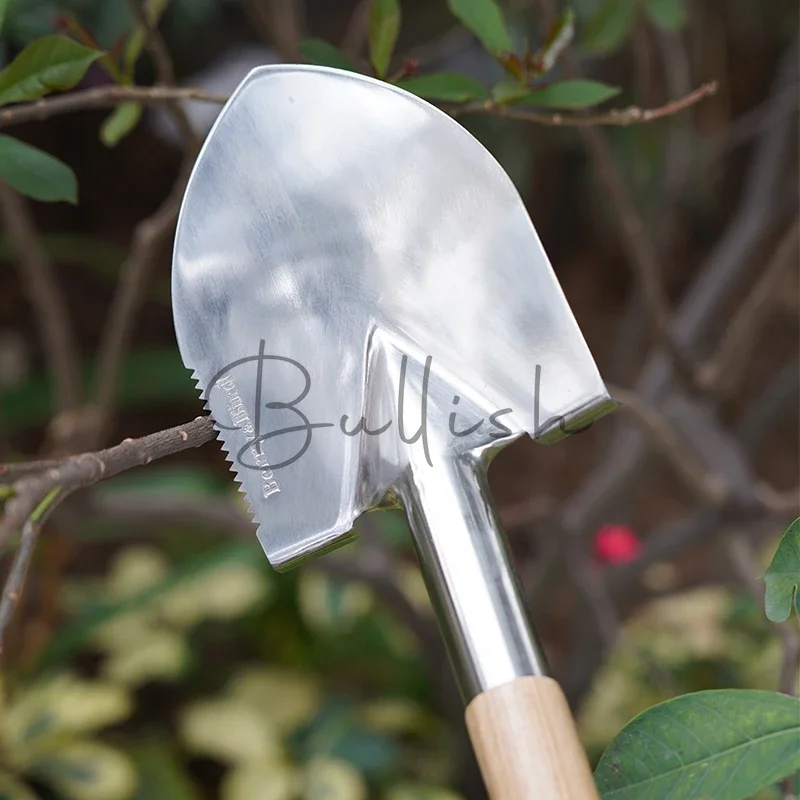 Gardening Forest Tools Stainless Steel Ordnance Shovel Multifunctional Outdoor Garden Excavation Shovel Earth