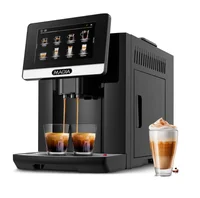 4 in 1 Knob Control Espresso Machine Stainless Steel Coffee Maker with Grinder Machine 3L Water Tank 1
