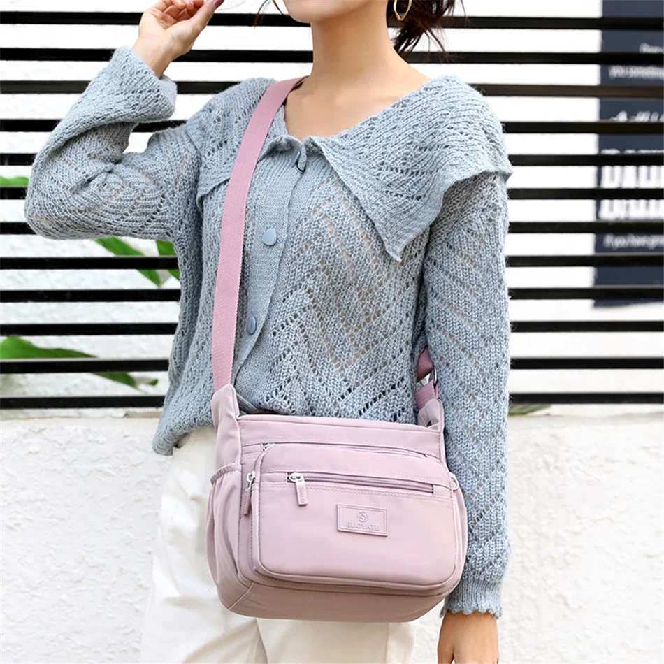 ◆EMIS◆ JERSEY FOLDING CROSSBODY BAGPINK m1037_1332421 Checkered crossbody bag — Lonnie Chavon