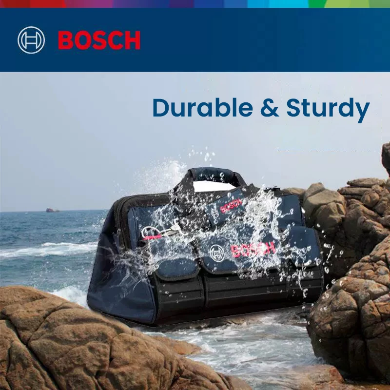 Bosch-Soft Canvas Tools Bag, Instalação Resistente ao Desgaste, Ferramenta de Manutenção Eletricista Portátil, Special Storage Toolkit
