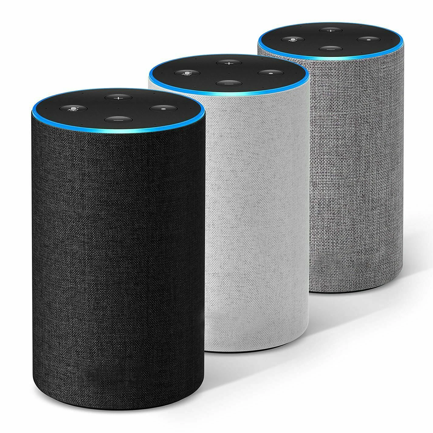Smart Speaker 2nd Generation Sandstone Walnut Oak Silver Grey for Echo