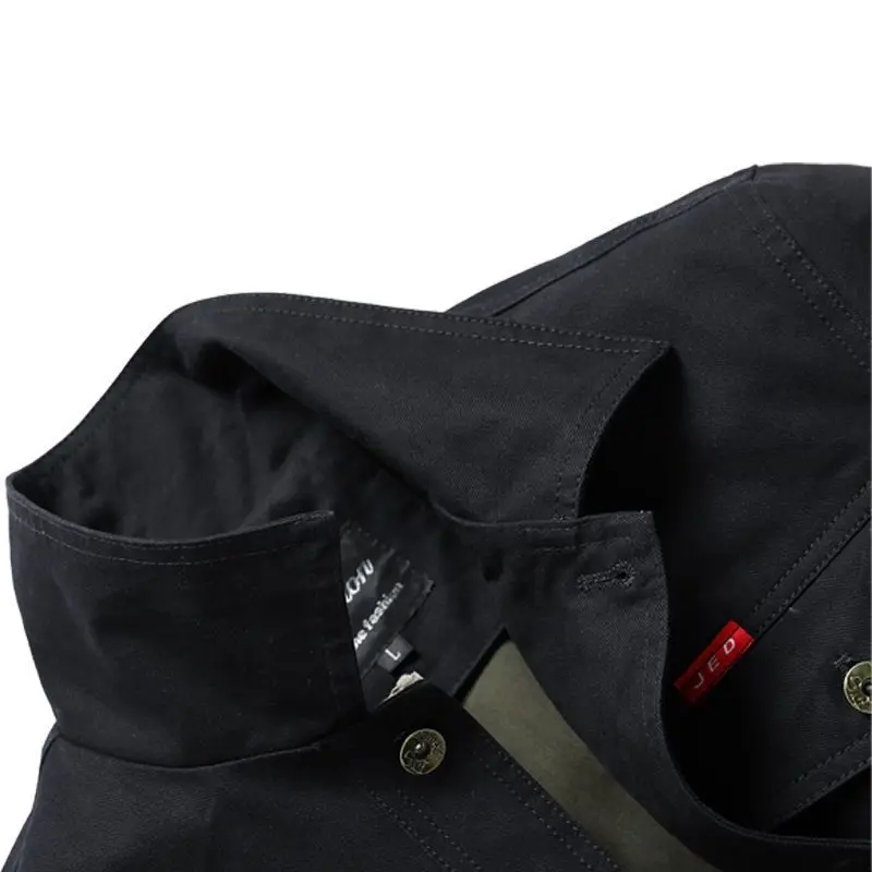 Men's denim cotton jacket spring and autumn youth new high-end quality fashionable business casual work clothes windbreaker coat