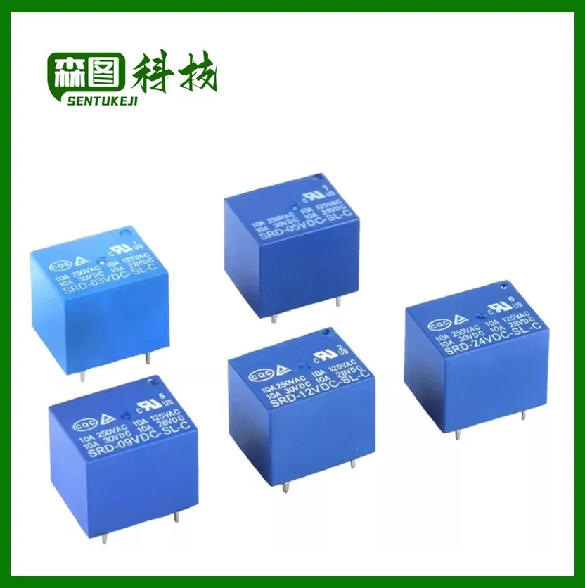 

5pcs/lot SRD-12VDC-SL-C T73-12V 5 pin PCB Type 12V DC Power Relay