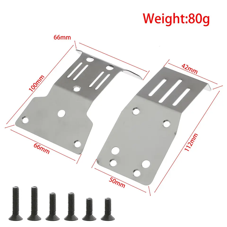 RC Auto Chassis Armors Compatibile con Tamiya XV-01 In Acciaio Inox Anteriore Posteriore Armatura Telaio Armatura Skid Plate Axle Protector Bumper Compatibile con Tamiya XV01 1/10 RC Car Upgrade