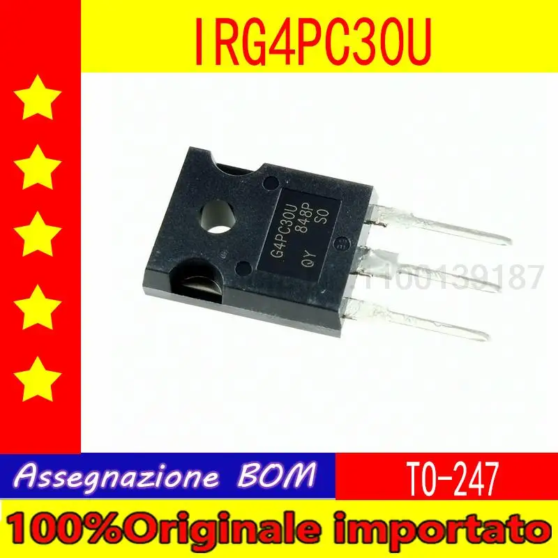 

10 шт./лот IRG4PC30U G4PC30U IRG4PC30UPBF TO-247 FET 12A 600V