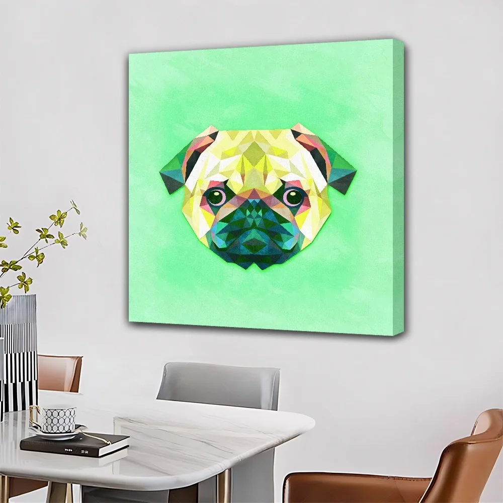 

Forbeauty Framed Gallery Canvas Painting Colorful Vase Antique for Home Decoration