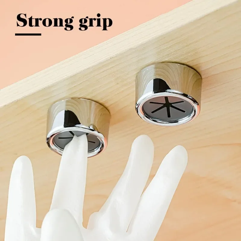 1/4PCS Non Punching Towel Hook Dishwashing Cloth Storage Racks Kitchen Bathroom Accessories