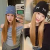 Korean Metal Bow Knitted Hat Ins Style Cute Y2K Girls' Hat Autumn and Winter Personalized Fashion Warm Ear Protection Hat 1