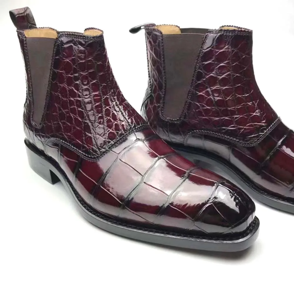 Рисунок 3 - Мужские ботинки kexima винно-красного