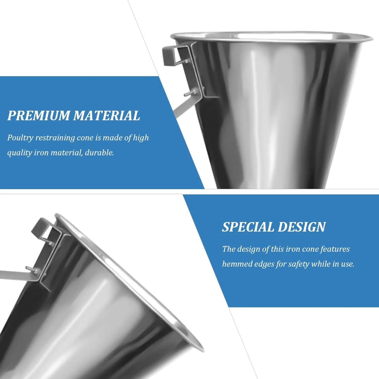 Poultry Cone Killing Poultry Duck Equipment Slaughtering Tool Slaughter Processing Blood for Quick and Easy Chicken Processing