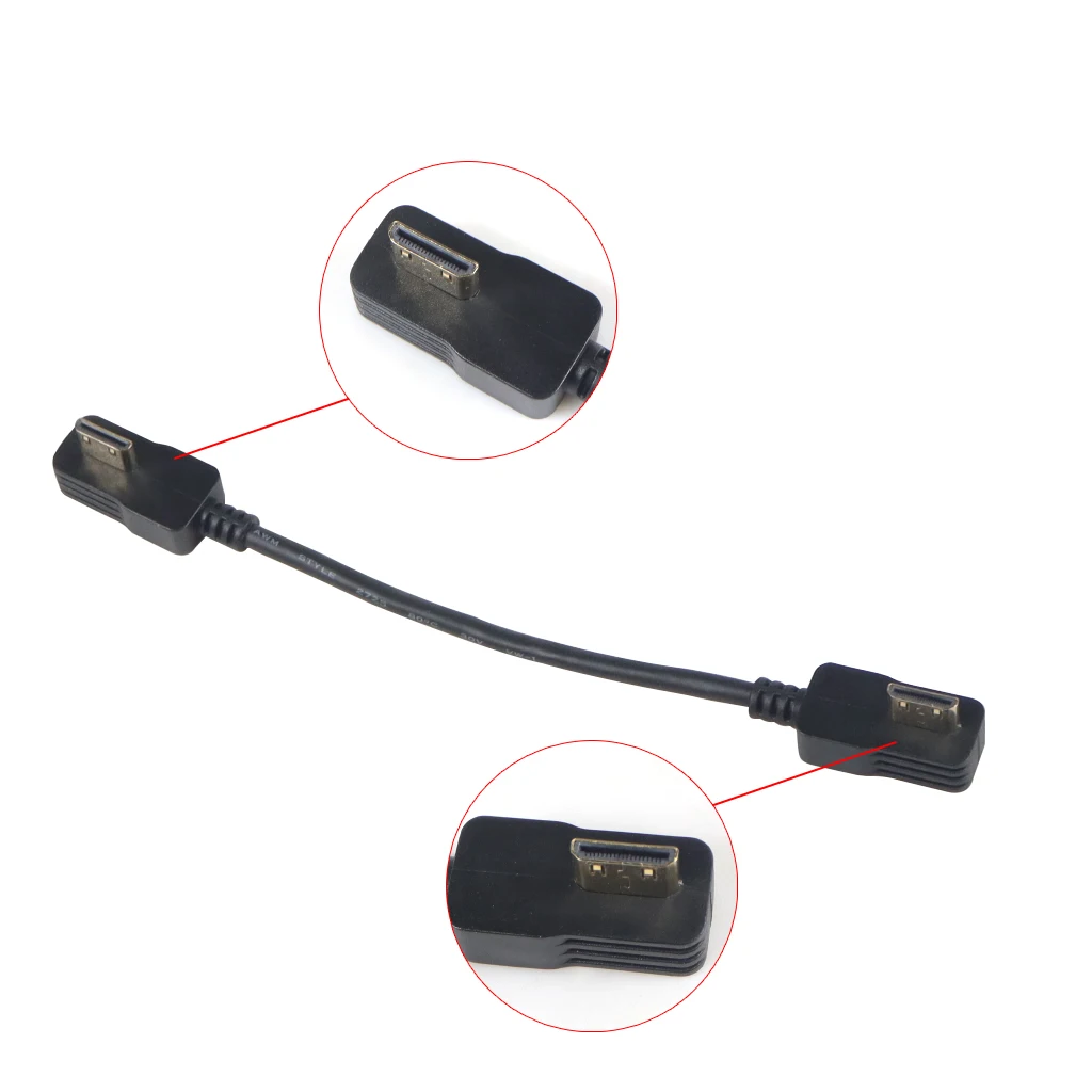 10cm Mini HDMI-Compitable FPV Adapter Extension Cable For Shark Byte RX5.1 Receiver For Skyzone Fatshark FPV Glasses Accessories