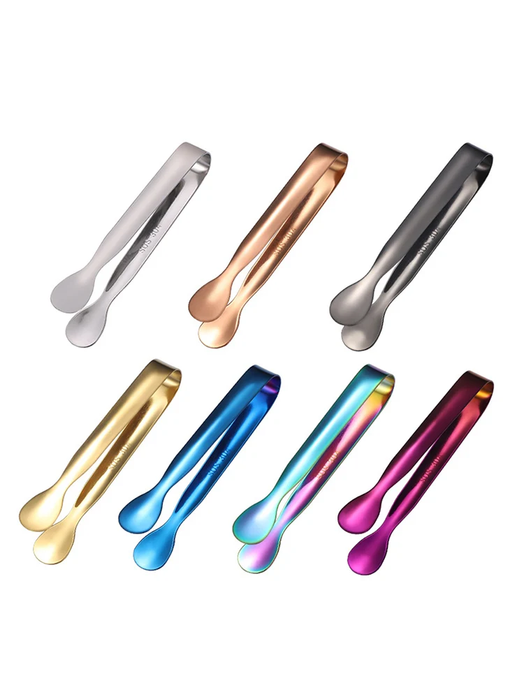 

Stainless Steel Ice Tong Ice Cube Clip Sugar Bread Food BBQ Clips Ice Clamp Tool Kitchen Serving Tong Bar Kitchen Gadgets