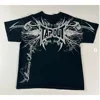 TAPOUT New Y2K Red  Printing T-shirt Men Hip Hop Round Neck Oversized Short Sleeve Casual Gothic Tee Clothing Kids Tshirt Tops 6