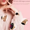 1.04 inch AMOLED Screen Fashion Ladies Smart Watch Screen Always Display Bluetooth Call Smartwatch Metal Body Small Screen Watch 6