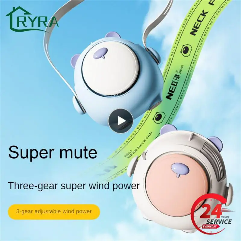 

Mini Neck Fans Handheld Hanging Neck Personal Fans Electric Fan Rechargeable Summer Gifts Hanging Neck Cooler For Outdoor Sports