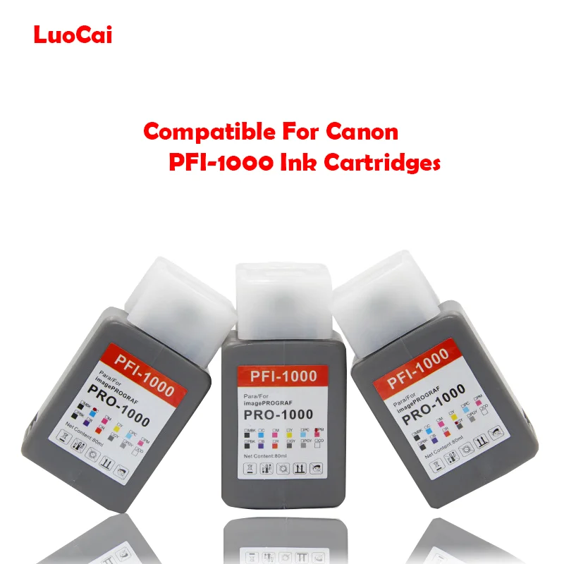 12Colors For Canon PFI 1000 Premium Compatible Printer Color Ink