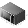 Countertop Microwave Oven 0.9 Cu. Ft. Digital Stainless Steel Microwave 900 Watt with 6 Presets,Child Lock, Kitchen, Home 2