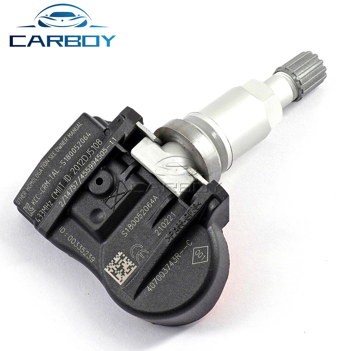  ÷ 󱸳  ް ô  Ÿ̾ з ͸ ýۿ TPMS , 407000435R, S180052064A, 433MHz