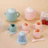 Children's Home Tea Set Afternoon Tea Kitchenware Set Simulated Kitchen Toys Children's Montessori Sensory Enlightenment Toys 4