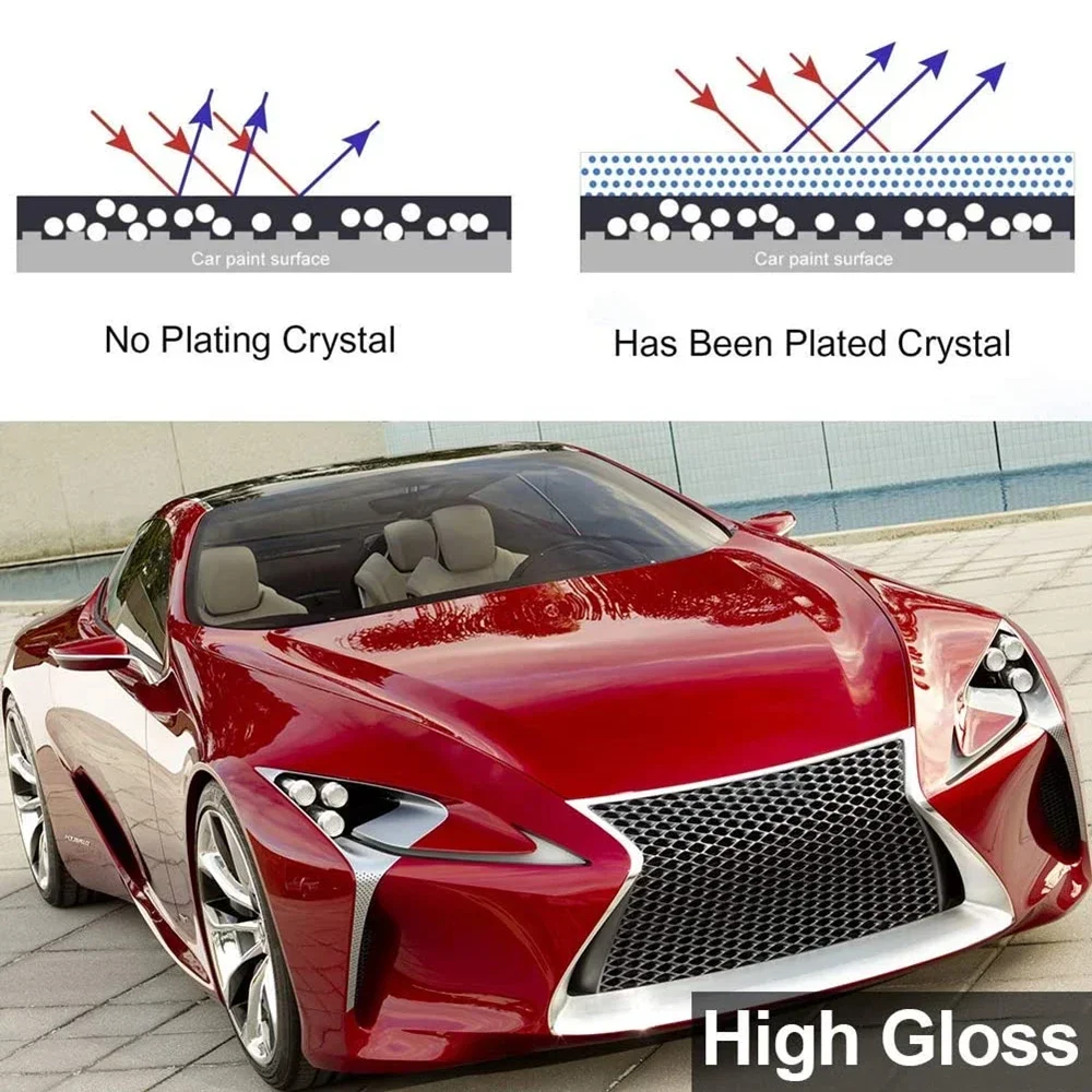 Ceramic Car Coating 500ML Nano Liquid Glass Plated Crystal Hydrophobic Waterproof Polishing Paint Hardness Liquid Glass auto paint coating spray for Cars