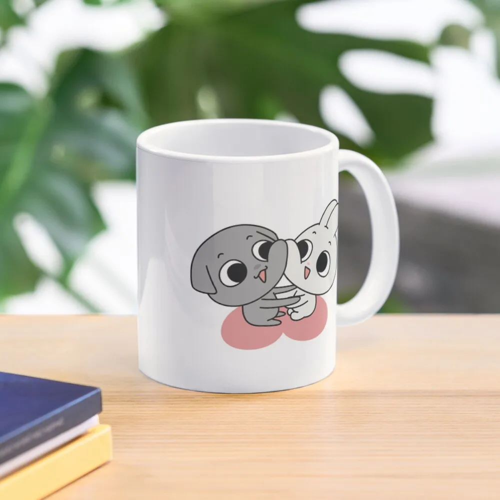 

Kkamang couple Coffee Mug Travel Aesthetic Cups Beautiful Teas Mug