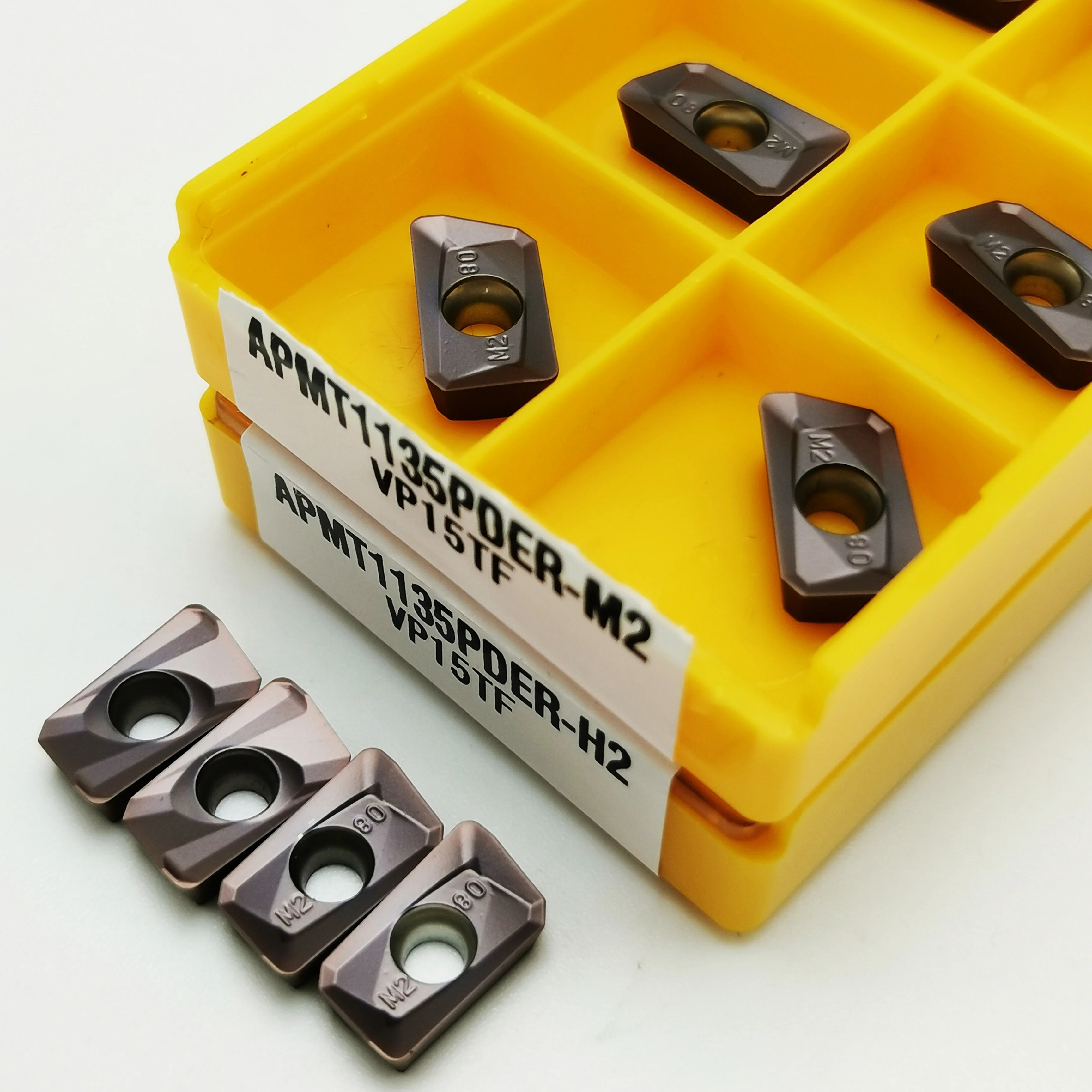 

10PCS APMT1135 PDER H2 APMT1135 PDER M2 VP15TF Carbide End Mill CNC Milling Insert APMT1135 PDER Turning Insert