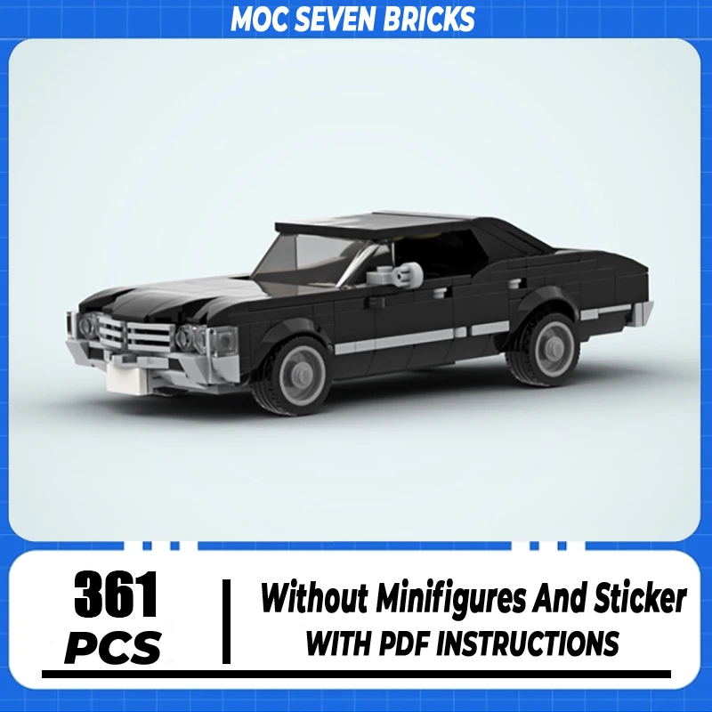 

Moc Building Blocks Champion Speed Impala Cars Model Technology Brick DIY Assembly Supercar Vehicle Toy For Holiday Gifts