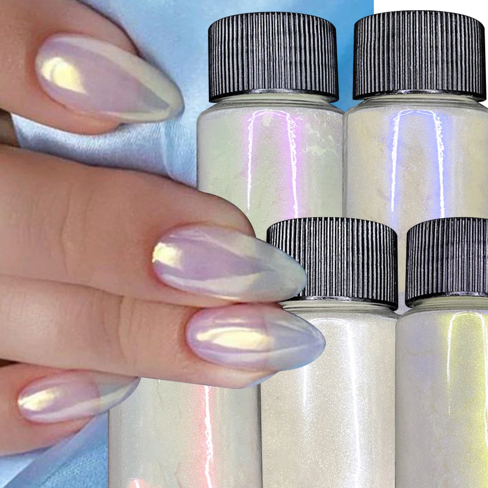 Nail Powder Glitter Chrome Mermaid Nail Decoration DIY Pearls Effect Pigment 10g