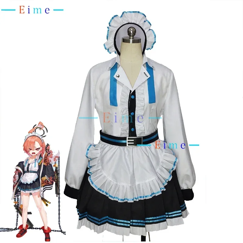 

Game Blue Archive Mikamo Neru Cosplay Costume Women Cute Maid Dress Party Suit Halloween Carnival Uniforms Custom Made