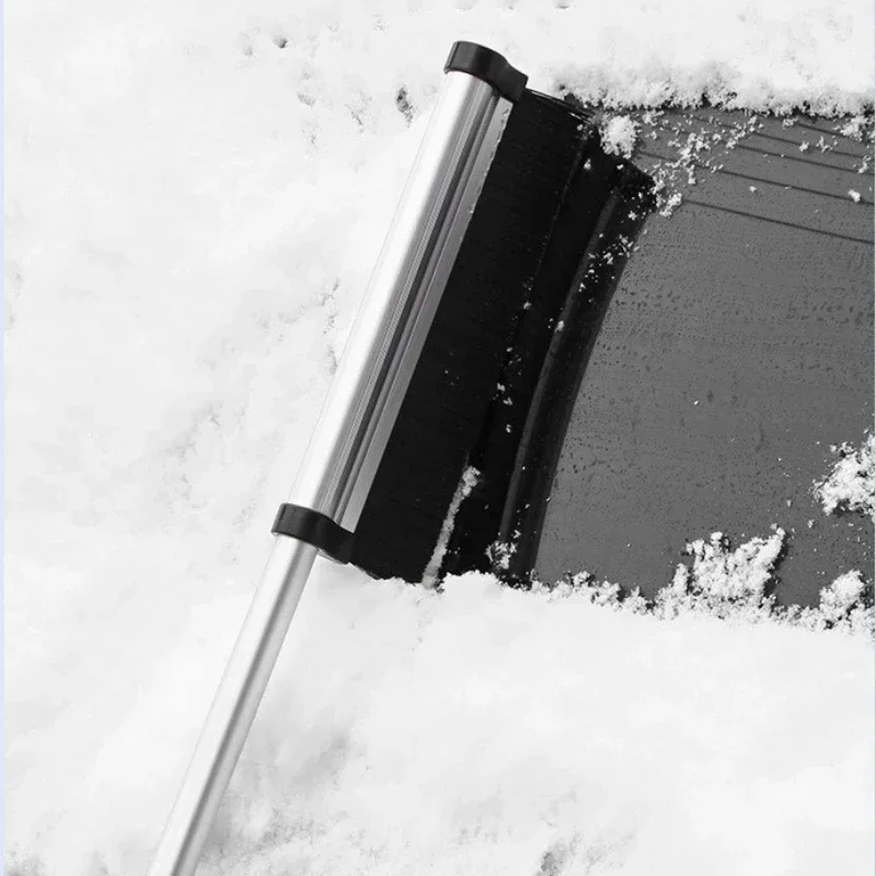 Automotive Shovel Telescopic Snow Shovel Multifunctional Snow and Ice Winter Tool Car Brush Aluminum Alloy