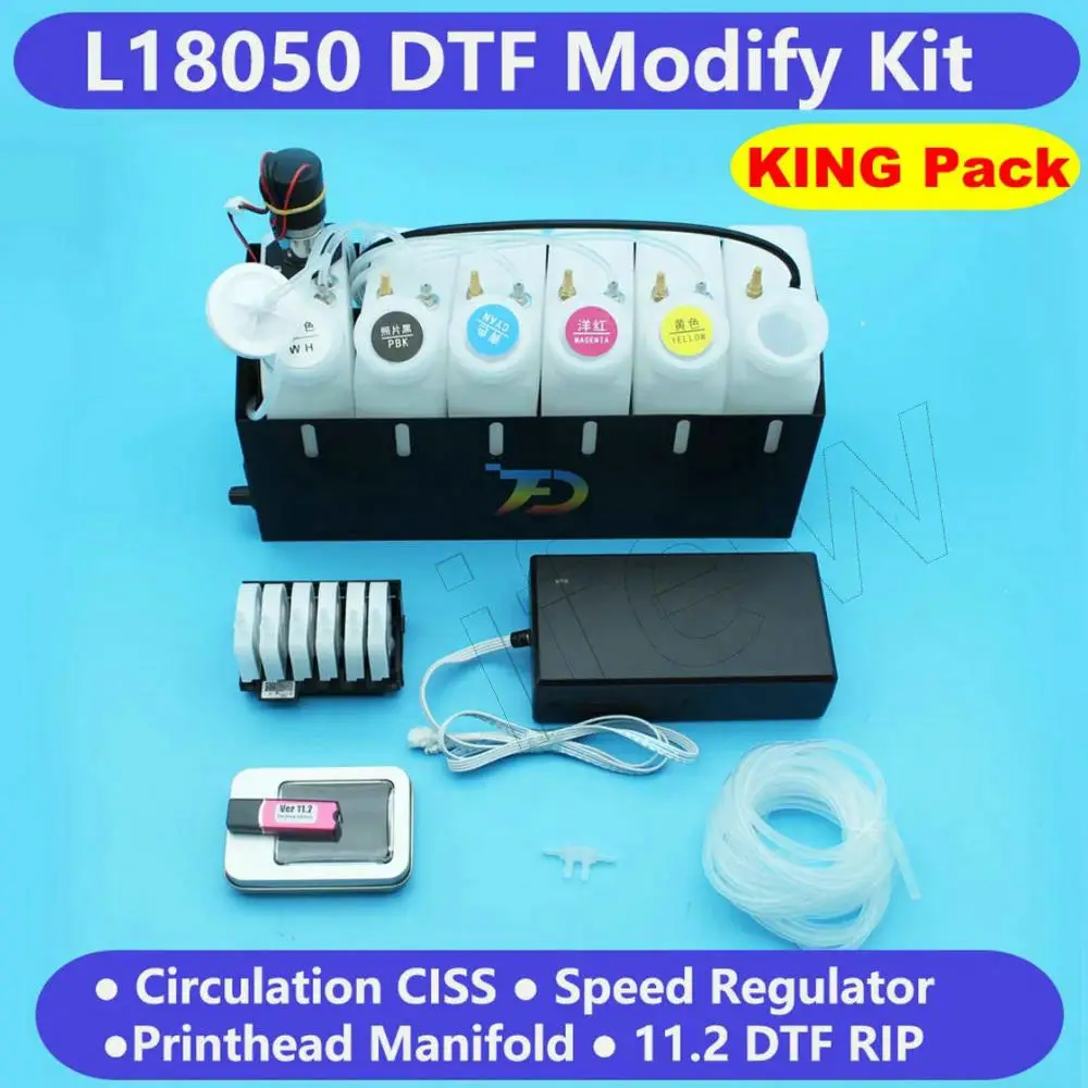 L8050 DTF 프린터 변환 키트 풀 업그레이드 도구 세트 L18050 XP-15000 ET8550 L8180 DTF 프린터 변환 키트 IFew 변환