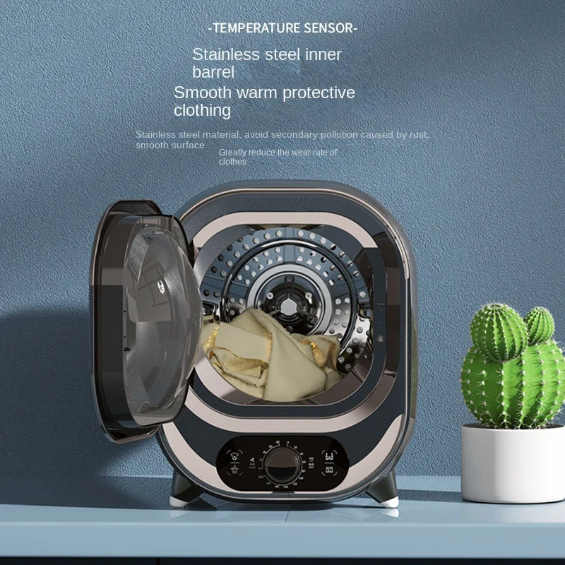 New Mini Tumble Dryer Home Dormitory Silent Underwear Air Dryer Mother Baby Small Clothes Care Machine
