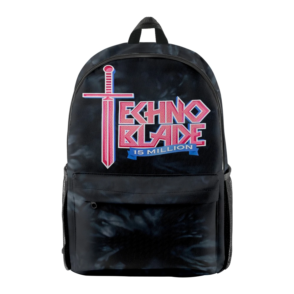 

Technoblade Merch 15 Million Subs Tie Dye Backpack Student School Bag Unisex Daypack Zipper Traval Bag