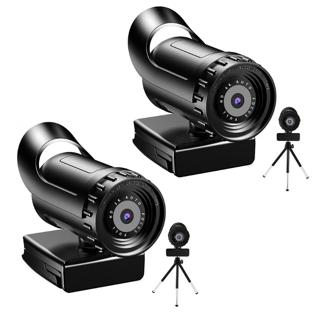 Webcam Full High 2K 4K Web Camera Wide View for