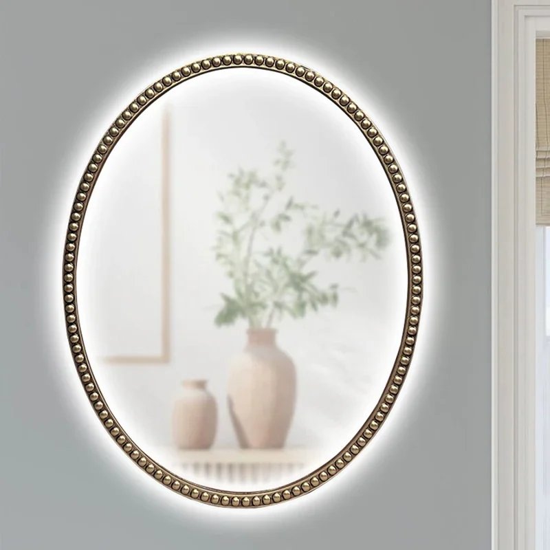 Stickers Accessories Makeup Mirror Vintage Vanity Aesthetic Woman Mirror Nordic Beauty Salon Salon Miroir Mural Home Decorations makeup mirror
