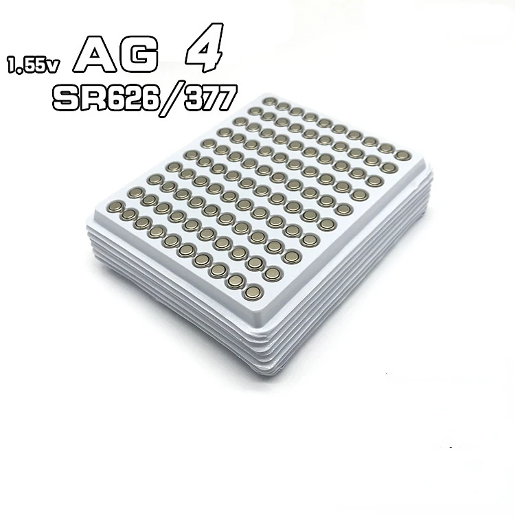 Botão Celular Baterias Ag4 377 Lr626 Sr626sw Ag4 Célula tipo Moeda Baterias para Bateria de Brinquedo Relógio 1000 pc Lote 1.5v Ag4 377 Lr626 Sr626sw - Image 2