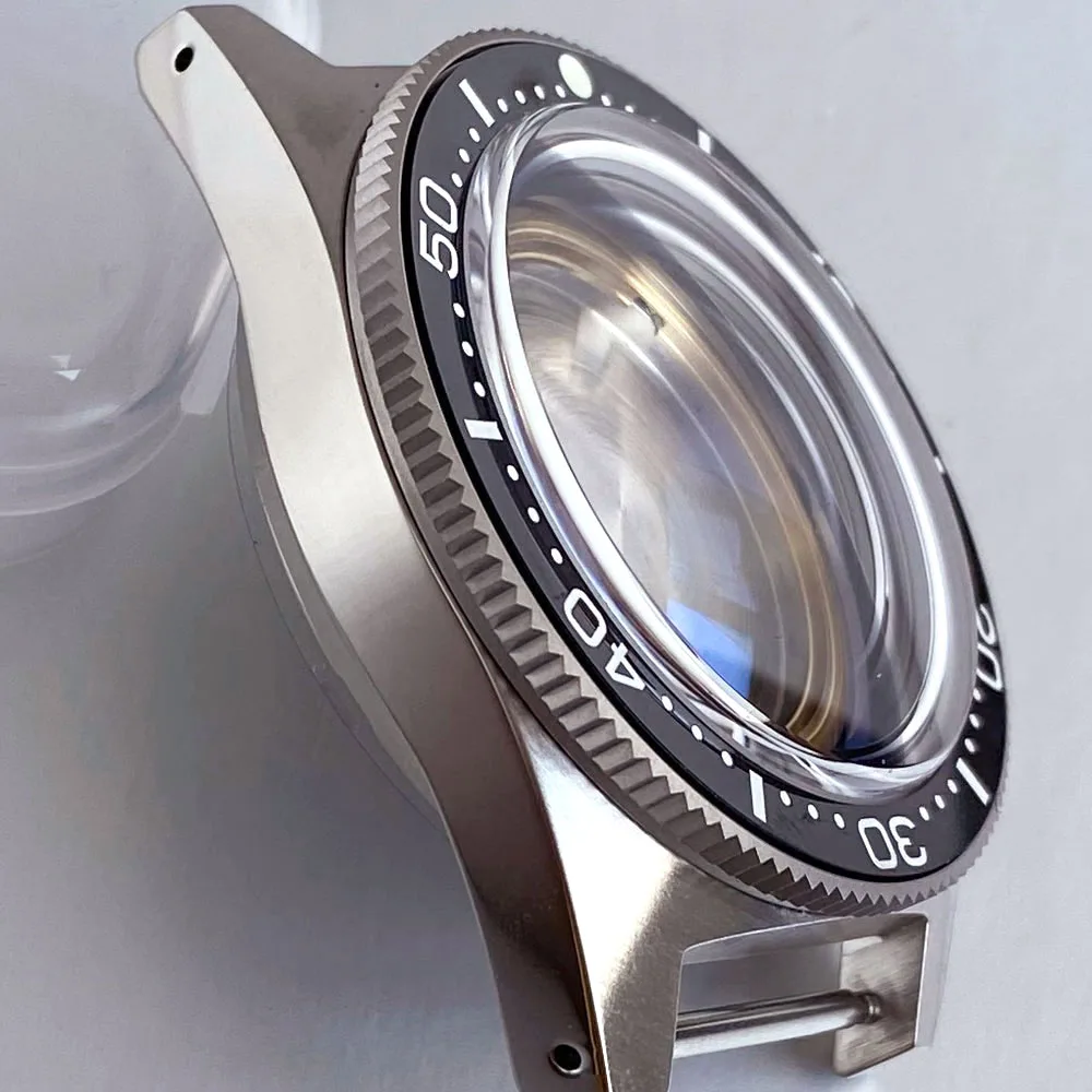 Professional Diving Automatic Watch Case with Domed AR Sapphire and 120-Click Bezel, 300M Waterproof