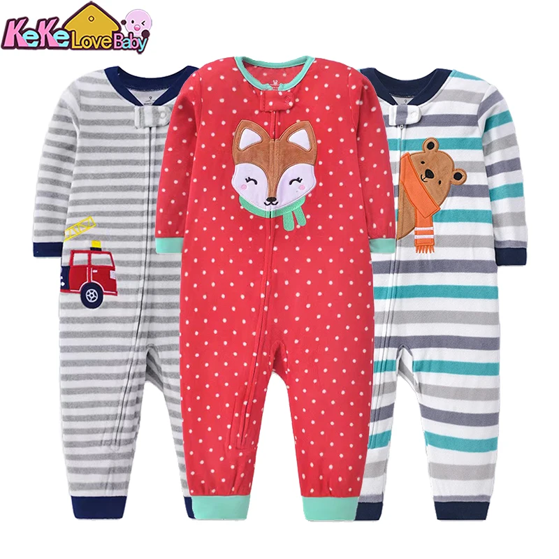 Spring Baby Rompers Girl Pajamas Clothes Zipper Fleece Warm Outfit Animal Cartoon Jumpsuit Infant Boy Clothing 9 12 18 24 Months 1