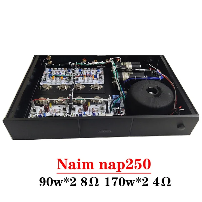 

90w*2 Reference Naim Nap250 2-channel Power Amplifier High Power Sound Warm ON MJ15024G Transistor HIFI Amplifier Audio