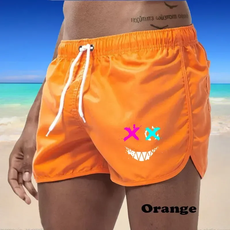 Summer Shorts Men Swim Trunks Quick Dry Board Shorts Bathing Suit Breathable Drawstring With Pockets Surfing Beach Sweat Pants 3