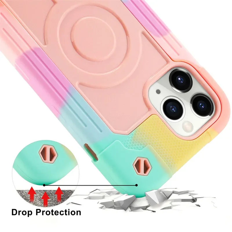 Heavy Armor Shockproof Magnetic Charging Phone Case