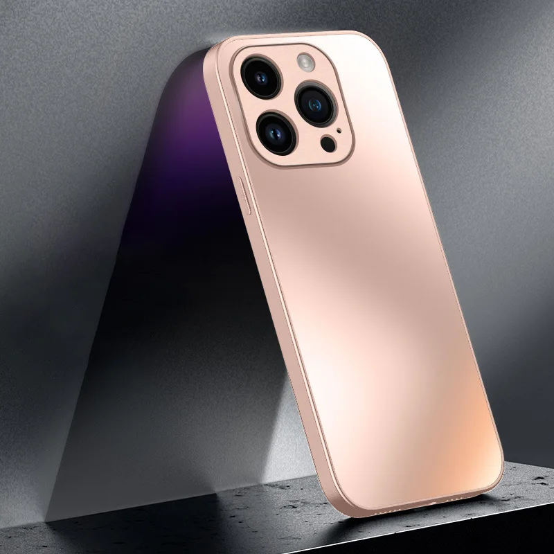 Glittr Shining AG Silicon Hard Cas For iPhon 13 12 11 Pro Max 15 14 Plus X XR XS MAX Matt Frostd Protctiv_voghion.com