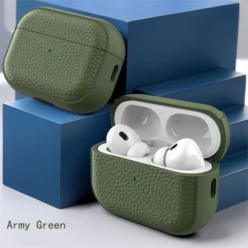 Leather Texture Case For Apple Airpods 1 2 3 4 Pro air pods Wrieless Bluetooth Earphone Protective Cover Anti-lost Headphone Bag - Image 10