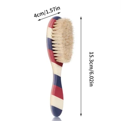 Premium Dual-Purpose Beard & Shaving Brush Set - Natural Wild Boar Bristles (Style 6)