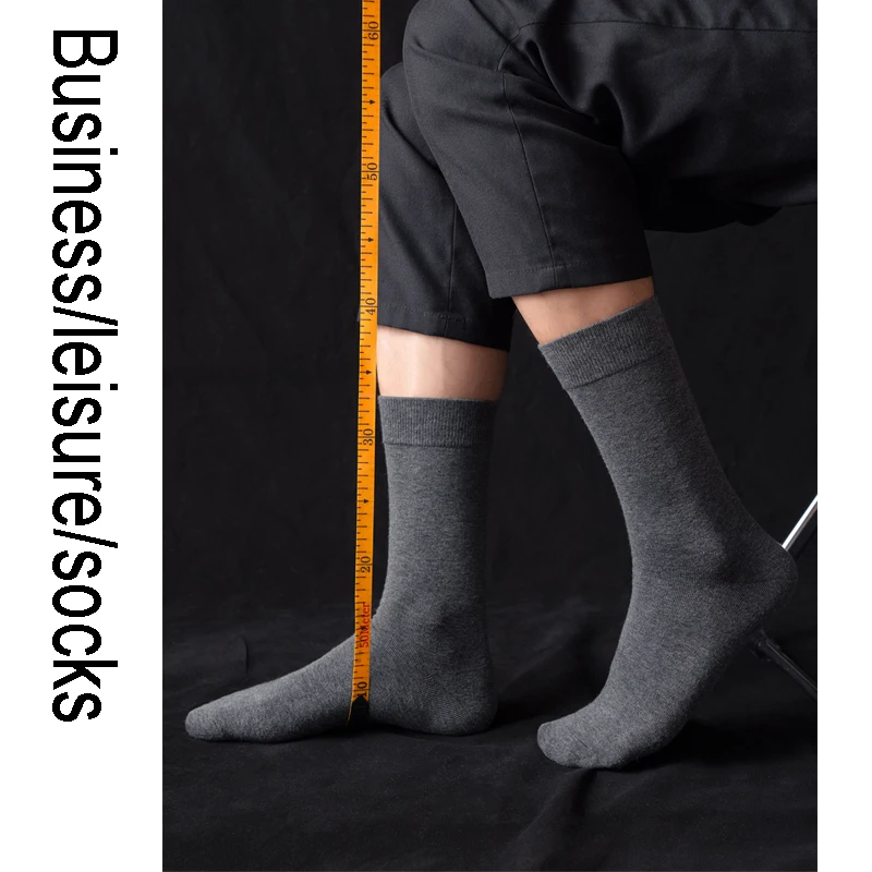 New Autumn Winter Men's Socks Cotton Long Dress Male Gifts Socks Business Casual High Quality Socks  Warm